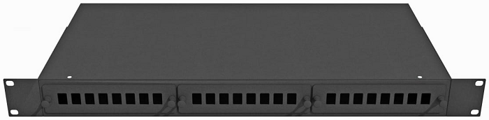

Кросс оптический стоечный TopLAN КРС-Top-1U-24SC/DLC-BK 19", 24 SC/DLC адаптера, 1U, черный, КРС-Top-1U-24SC/DLC-BK
