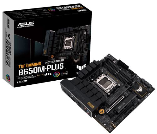 Материнская плата mATX ASUS TUF GAMING B650M-PLUS 90MB1BF0-M0EAY0 (AM5, AMD B650, 4*DDR5 (6400), 4*S