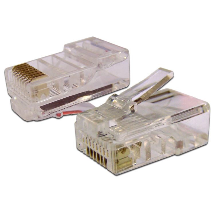 

Коннектор TWT TWT-PL45-8P8C-6 RJ45 UTP 8P8C, универсальный, cat.6, 100 шт., TWT-PL45-8P8C-6