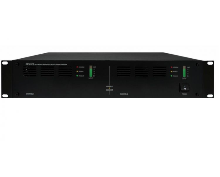 

Усилитель BIAMP PA2240BP 912.1451.900/911.1451.900 2-канальный, трансляционный: 2х240Вт (4Ом/100В); 2х120Вт(8Ом). Bridge:480Вт(8Ом/100В). Вх.(Eurobloc, PA2240BP