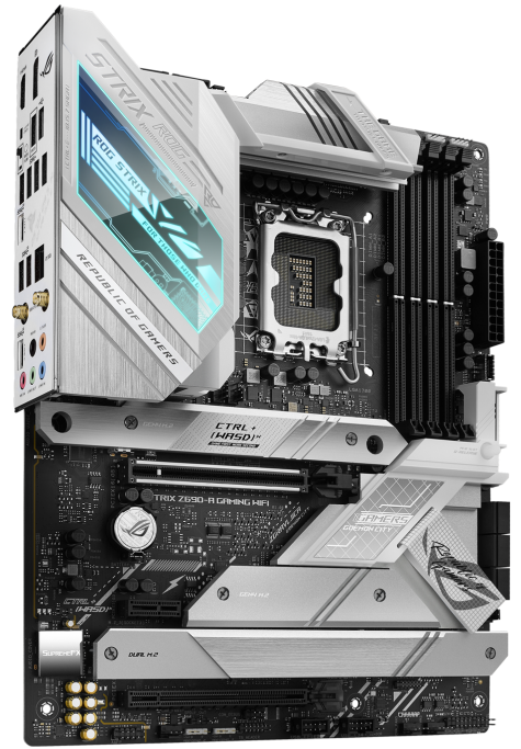 Материнская плата ATX ASUS ROG STRIX Z690-A GAMING WIFI (LGA1700, Z690, 4*DDR5 (6400), 6*SATA 6G RAID, 4*M.2, 3*PCIE, 2.5Glan, WiFi, BT, HDMI, DP, 2*U цена и фото
