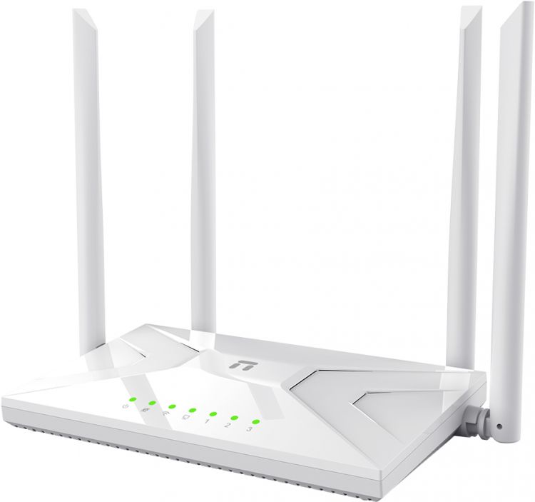 Роутер WiFi netis NC21 АС1200, 2,4-5ГГц, 300-867 Мбит/с, LAN 3x100 Мбит/с, WAN 1x100 Мбит/с, 4x5dBi антенны