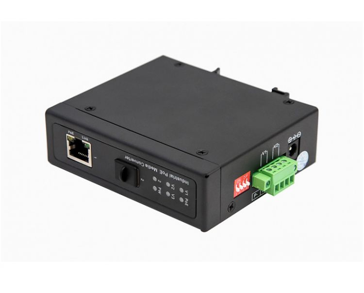 цена Медиаконвертер промышленный NST NS-MC-1G1GX-P/I компактный Gigabit Ethernet с поддержкой PoE. Порты: 1 x GE (10/100/1000Base-T) с PoE (до 30W), 1 x GE