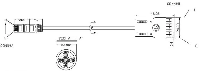 фото Hyperline PC-110-RJ45-4P-C5e-2M-LSZH-GY