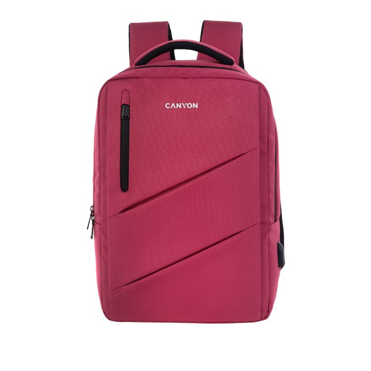 Рюкзак для ноутбука Canyon CNS-BPE5BD1 до 15.6", полиэстер, красный
