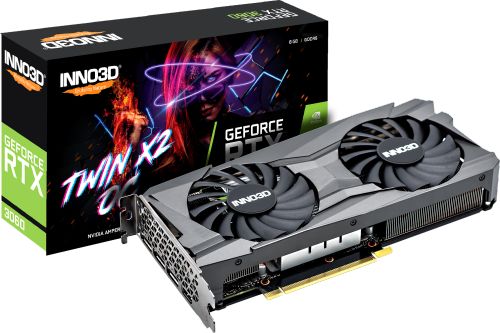 

Видеокарта PCI-E Inno3D GeForce RTX 3060 Twin X2 (N30602-08D6X-11902130), GeForce RTX 3060 Twin X2 (N30602-08D6X-11902130)