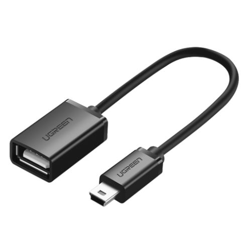 Кабель UGREEN US249 10383_ Mini USB Male/USB Female, OTG, black