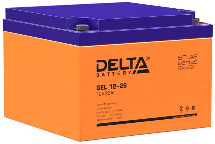 Батарея Delta GEL 12-26 12В, 26Ач