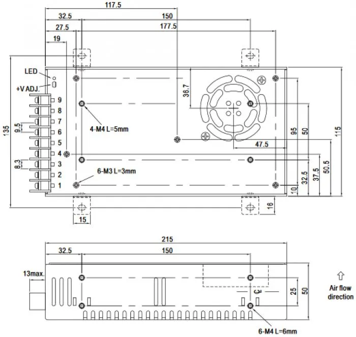 Mean Well SD-350D-24