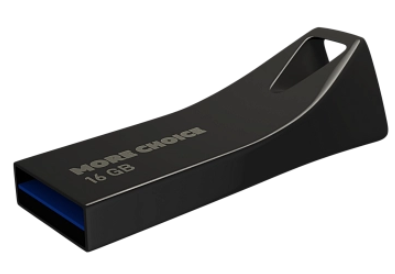 Накопитель USB 3.0 16GB More Choice MF16m Black, цвет черный