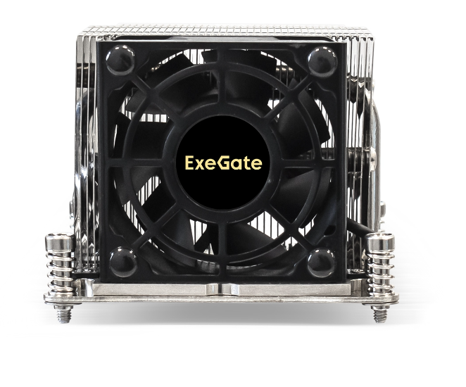 Кулер Exegate ESNK-P0048AP4.PWM.2U.2011.Cu EX293443RUS LGA 2011/2066 (Al+Cu, 80mm fan, 2100-6800RPM, 52dBa, 4-pin PWM, TDP 135W) retail box