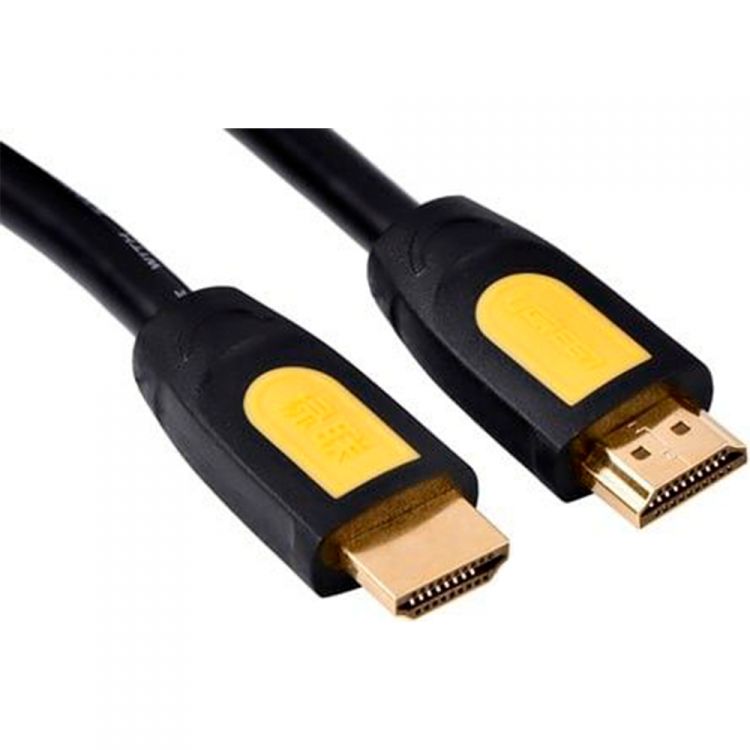 

Кабель интерфейсный UGREEN HD101 10130_ HDMI/HDMI, 3м, черно-желтый, HD101