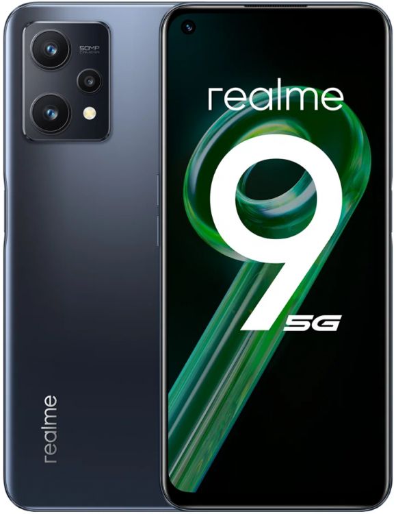 

Смартфон Realme 9 5G 4/64GB черный, 9 5G 4/64GB