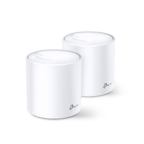 Точка доступа TP-LINK Deco X20(2-pack) AX1800 Whole Home Mesh Wi-Fi System, Wi-Fi 6, 1201Mbps(2 streams) at 5GHz and 574Mbps (2 streams) at 2.4GHz, 2 tp link deco x20 1 pack ax1800 домашняя mesh wi fi система