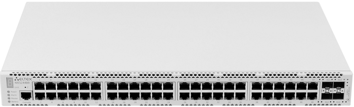 

Коммутатор управляемый ELTEX MES2448B 48*10/100/1000 Base-T, 4*10GBase-R (SFP+)/1000Base-X (SFP), L2, 220V AC, 12V DC, MES2448B