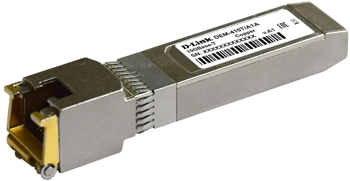 

Трансивер D-link 410T/A2A SFP+ с 1 портом 10GBase-T (до 80 м), 410T/A2A