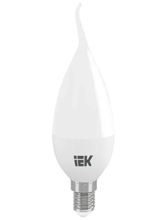 

Лампа светодиодная IEK LLE-CB35-5-230-40-E14 Eco 5Вт CB35 свеча на ветру 4000К нейтр. бел. E14 450лм 230-240В, LLE-CB35-5-230-40-E14