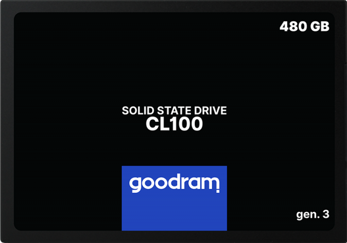 Накопитель SSD 2.5'' GoodRAM SSDPR-CL100-480-G3 480GB, SATA3, up to 540/460MBs, TLC, 7mm
