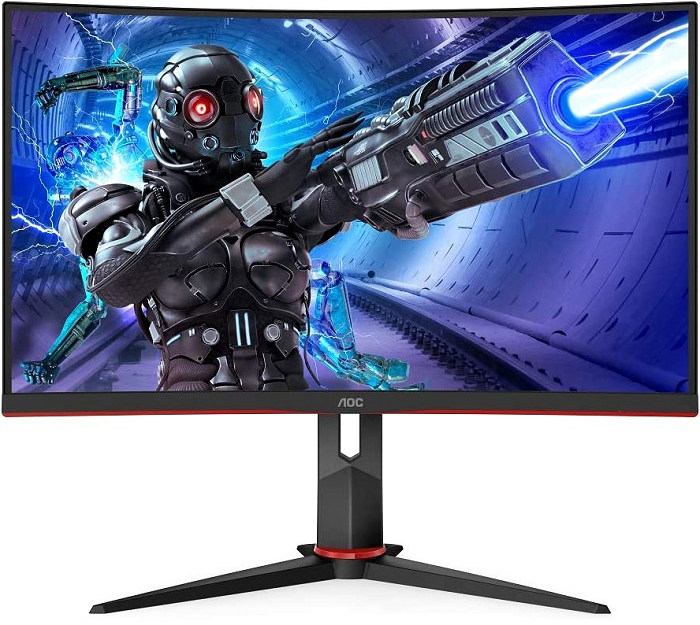 

Монитор 27" AOC C27G2ZU 1920x1080, VA, изогнутый, 240Hz, 0.5 ms, 178°/178°, 300 cd/m, 80M:1, +2xHDMI 2.0, black-red, C27G2ZU