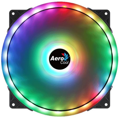 Вентилятор для корпуса AeroCool Duo 20 4710562752601 200x200x25mm, 700rpm, 62.1CFM, 18.3dBA, 6-pin