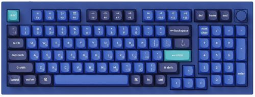 Клавиатура Keychron Q5-O3-RU RGB подсветка, коричневый свитч, 97 кнопок, синяя, цвет белый - фото 1