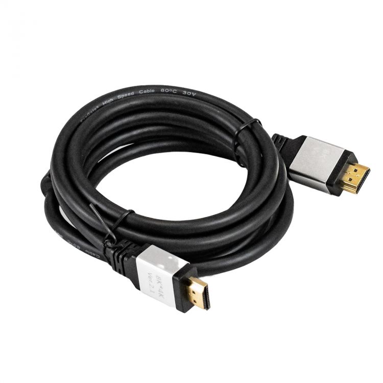 

Кабель HDMI Exegate EX-CC-HDMI8K-2.0 EX294702RUS (19M/19M, v2.1, 2м, 8K UHD, Ethernet, позолоченные контакты), EX-CC-HDMI8K-2.0