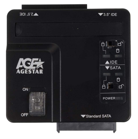 Адаптер переходник AgeStar 3FBCP для HDD/SSD SATA/IDE 2.5