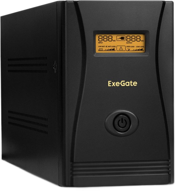 Источник бесперебойного питания Exegate SpecialPro Smart LLB-3000.LCD.AVR.4SH.RJ.USB EP287660RUS 3000VA/1800W, LCD, AVR,4*Schuko,RJ45/11,USB, металлич