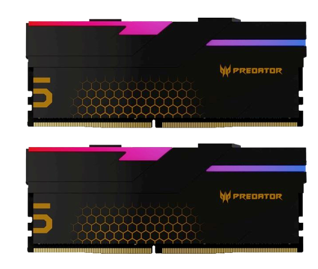 

Модуль памяти DDR5 32GB (2*16GB) Acer BL.9BWWR.391 Predator Hermes RGB PC5-51200 6400MHz CL32 1.4V with fan black, BL.9BWWR.391