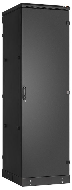 цена Шкаф напольный 19, 42U TLK TFM-426080-MMMM-BK промышленный, цельнометаллические двери, степень защиты IP54, Ш600хВ2070хГ800мм, черный