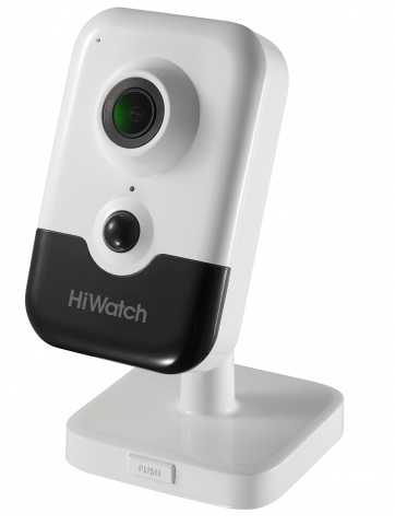 Видеокамера IP HiWatch DS-I214(B) 2Мп, 1/2.7 CMOS, 2,8мм/107°/77°/ 153°, 1920*1080/25 кадр/с, WDR, H.265+/H.264+/H.265/H.264 DC12В /PoE
