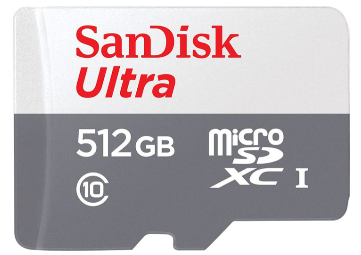 

Карта памяти MicroSDXC 512GB SanDisk SDSQUNR-512G-GN3MN Ultra C10 U1 UHS-I 100MB/S, без адаптера, SDSQUNR-512G-GN3MN