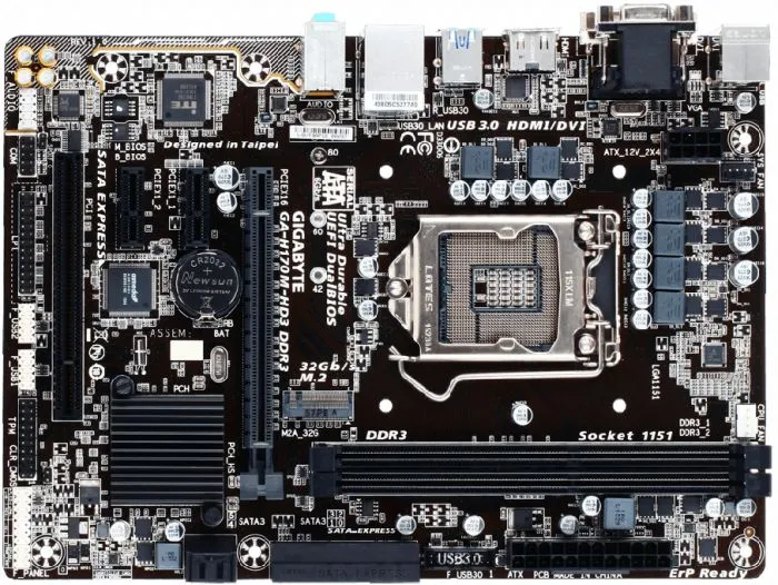 GIGABYTE GA-H170M-HD3 DDR3