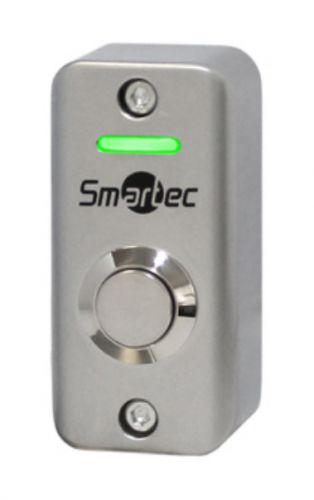 Кнопка выхода Smartec ST-EX012LSM металлическая, 2-х цветный СИД индикатор, накладная, НР контакты