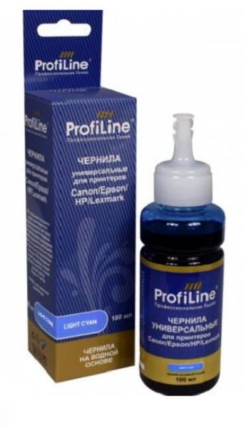 

Чернила ProfiLine PL_INK_U_C/E/H/L_LC_100ml для принтеров Canon/Epson/HP/Lexmark универсальные на водной основе Light Cyan 100 мл, PL_INK_U_C/E/H/L_LC_100ml