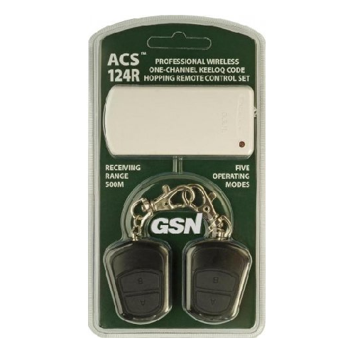 Сигнализация GSM GSN ACS-124R радиоприемник+2 пульта (2-х кнопочн.), f-раб. 433.92МГц, технология пр - фото 1