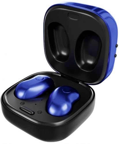 Наушники беспроводные More Choice BW22S Smart вакуумные c LED дисплеем TWS Blue, цвет синий BW22S Blue - фото 1