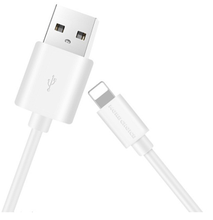 Кабель интерфейсный More Choice K13i USB 2.1A для Lightning 8-pin TPE 1м White, цвет белый