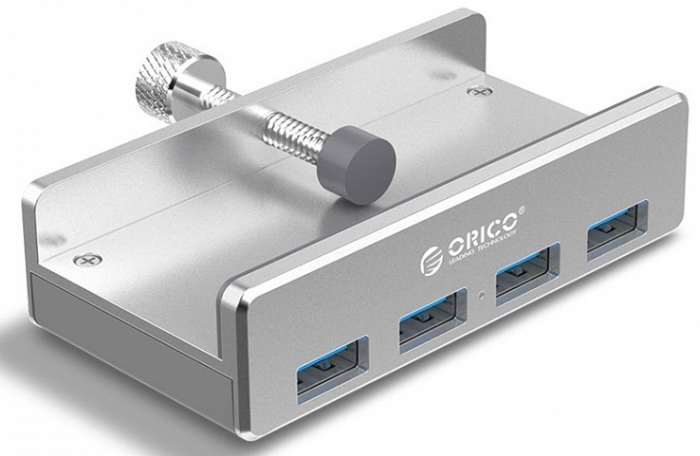 Концентратор USB 3.0 Orico MH4PU-P-SV 4*USB 3.0, USB3.0 in, 1m, серебристый