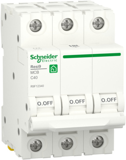 

Автоматический выключатель Schneider Electric RESI9 (С) 40А 3P 6000A, RESI9