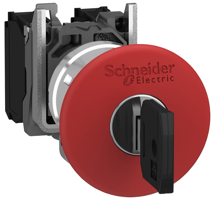 

Кнопка Schneider Electric XB4BS9445 аварийного останова 22мм с ключем, XB4BS9445