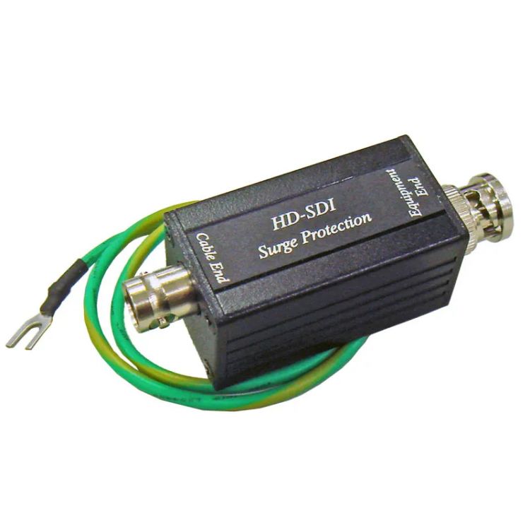 Грозозащита SC&T SP007 (HD-SDI) для цепей передачи видеосигналов формата SDI(HD-SDI, 3G-SDI). Полоса пропускания до 2.7Гбит/с. Максимальный ток разряд hd к 3g sdi hd 1080p преобразователь hd sdi встроенный аудио конвертер с кабелем передачи данных sdi к hd hd к sdi