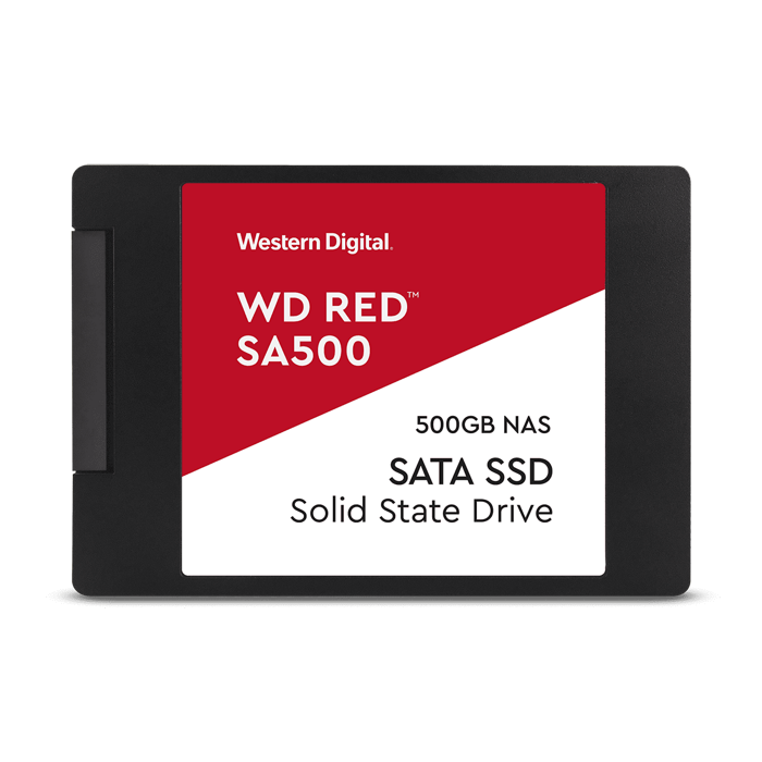 Накопитель SSD 2.5'' Western Digital WDS500G1R0A WD Red SA500 500GB SATA 6Gb/s 560/530MB/s IOPS 95K/85K MTTF 2M