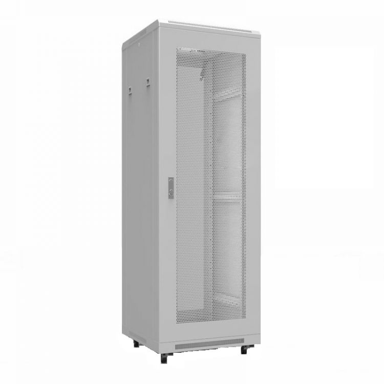 Шкаф напольный 19, 22U Rexant 04-2339 Standart 600х600 мм, передняя и задняя дверь перфорация, RAL 7035 (состоит из 2 частей) 27682