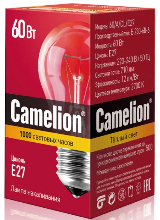 Camelion 60/A/CL/E27