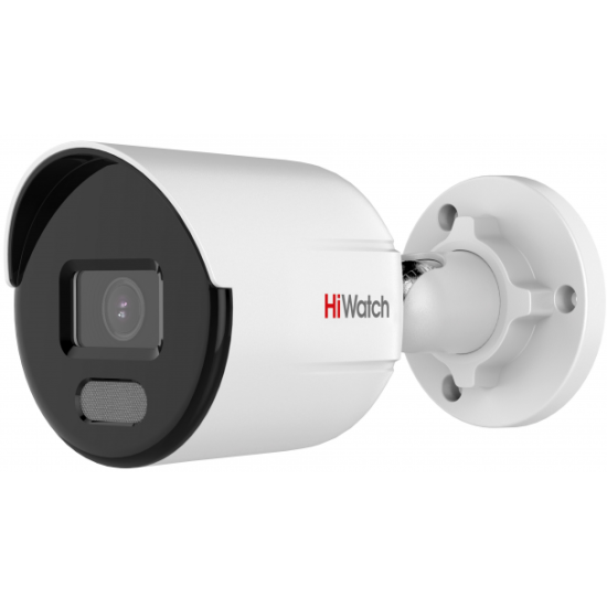 Видеокамера IP HiWatch DS-I250L(C)(4 mm) 2Мп уличная цилиндрическая с LED-подсветкой до 30м и технологией ColorVu видеокамера ip hiwatch ds i225 d 2мп уличная поворотная с exir подсветкой до 100м с md 2 0