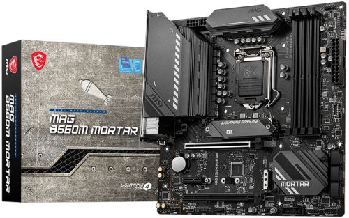 Материнская плата mATX MSI MAG B560M MORTAR (LGA1200, B560, 4*DDR4(5066), 6*SATA 6G, 2*M.2, 3*PCIE,