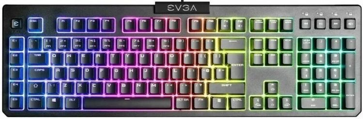 Клавиатура EVGA Z12 834-W0-12RU-KR RGB Color, Membrane, RU