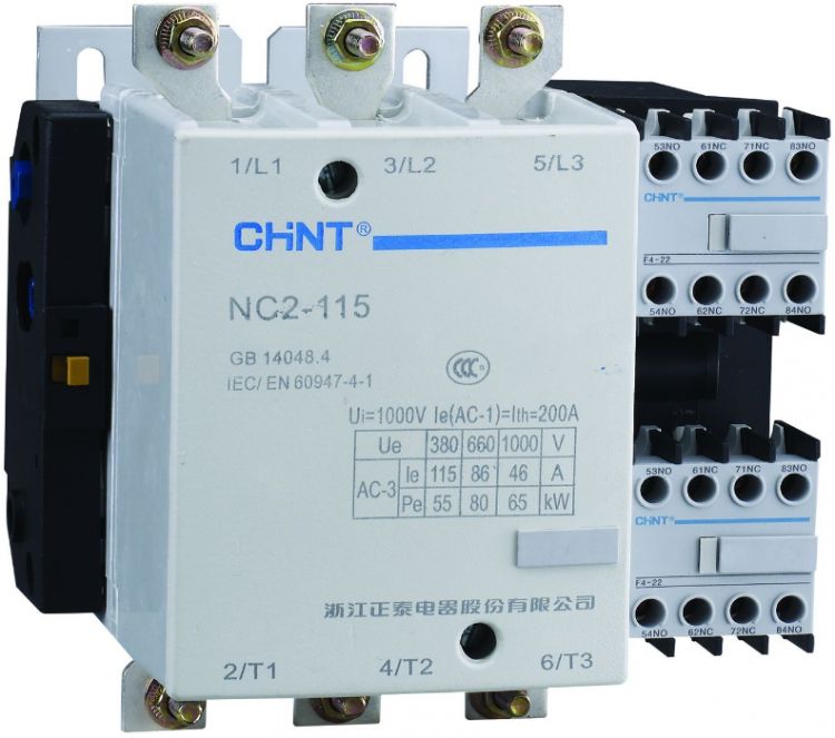 

Контактор CHINT 671690 NC2-115 115А 380-415В/АС3 50Гц, 671690