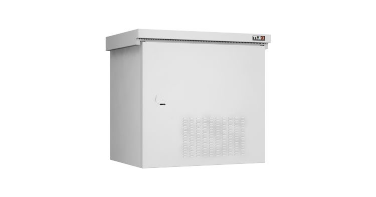 Шкаф настенный 19, 12U TLK TWK-128256-M-GY-KIT01 климатический Lite, IP55, Ш821хВ748хГ566 мм, цвет серый, муар, RAL 7035